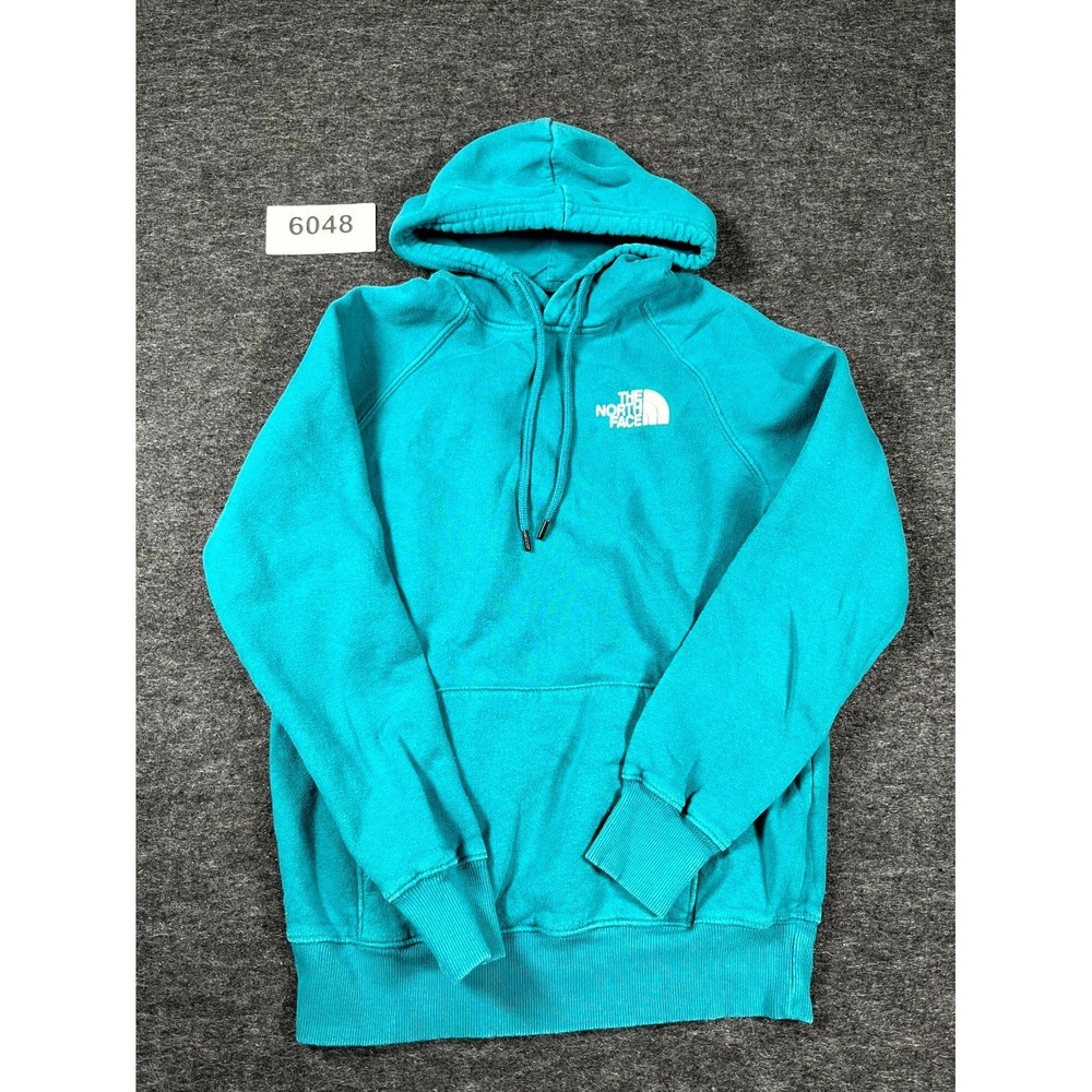 The North Face‎ Hoodie Womens Small Teal Cotton Never Stop Exploring Graphic